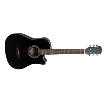 Gitara akustyczna - czarny matt z wycięciem